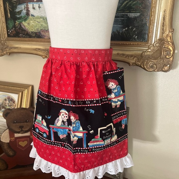 Rare Vintage Daisy Kingdom Raggedy Ann & Andy Handmade Lace Ruffle Skirt - Picture 2 of 9